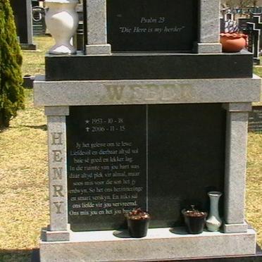 WEBER Henry 1953-2006