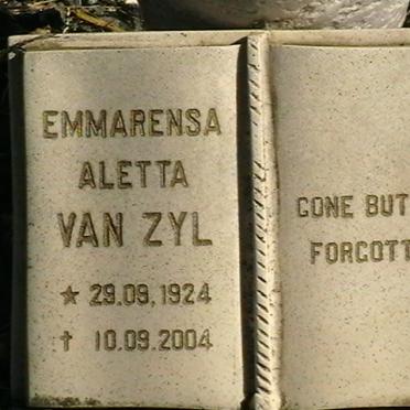 ZYL Emmarensa Aletta, van 1924-1984