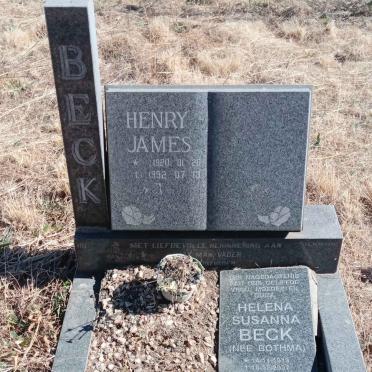 BECK Henry James 1920-1992 & Helena Susanna BOTHMA 1913-2007