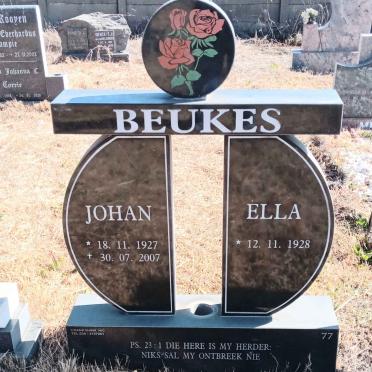 BEUKES Johan 1927-2007 & Ella 1928-