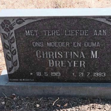 DREYER Christina M. 1919-1983