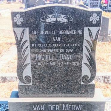 MERWE Michiel Daniel, van der 1918-1975
