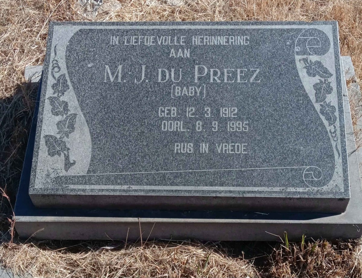 PREEZ M.J., du 1912-1995