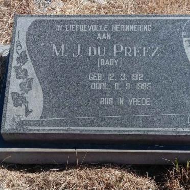 PREEZ M.J., du 1912-1995