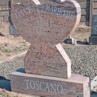 TOSCANO Dave 1955-2006 & Marietjie 1961-