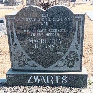 ZWARTS Magrietha Johanna 1938-1983