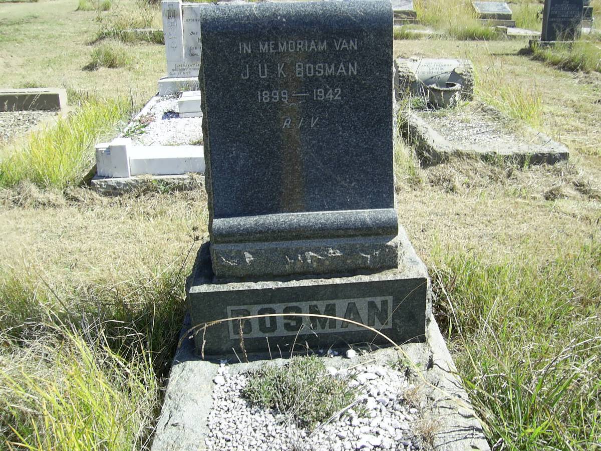 BOSMAN J.U.K. 1899-1942