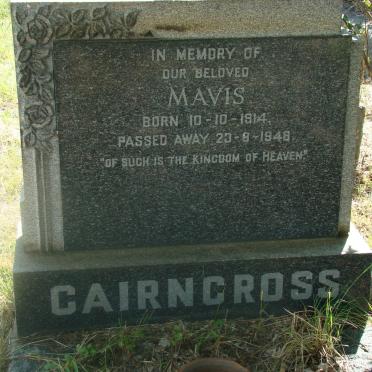 CAIRNCROSS Mavis 1914-1948