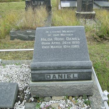 DANIEL Hilda Rose 1895-1985