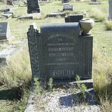 FOURIE Hester Alberta Jacomina nee NEL 1897-1948