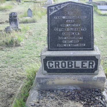 GROBLER Esther Elizabeth nee COCKCROFT 1885-1932