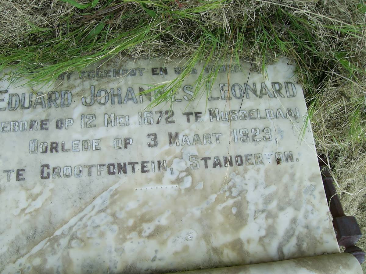 LEONARD Eduard Johannes 1872-1923