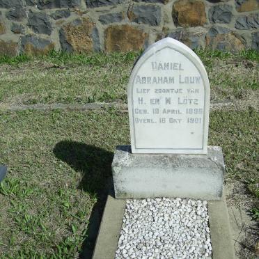 LOTZ Daniel Abraham Louw 1896-1901