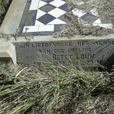 LOUW Betsie 1942-