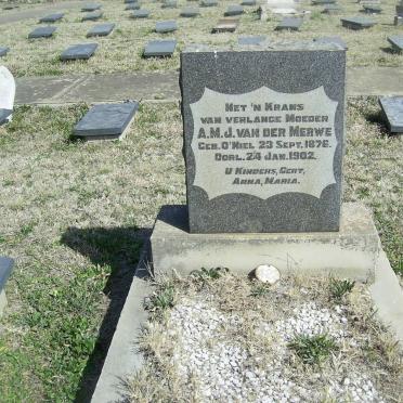 MERWE A.M.J., van der nee O’NEIL 1876-1902