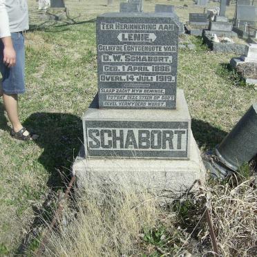 SCHABORT Lenie 1886-1919