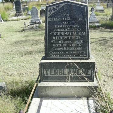 TERBLANCHE Dirkie Catharina nee TERBLANCHE 1897-1933