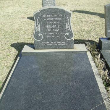 VELDSMAN Susanna C. 1919-1973