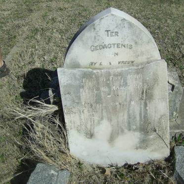 WESSELS ? Susanna 1885-1925