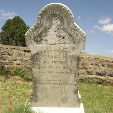 WET Alida Maria nee PIETERSE 1830-1890