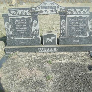 WESSELS Johannes Albertus 1889-1955 &amp; Dirkie Susara Isabella SCHEEPERS 1893-1982