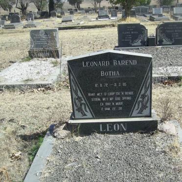 BOTHA Leonard Barend 1972-1985