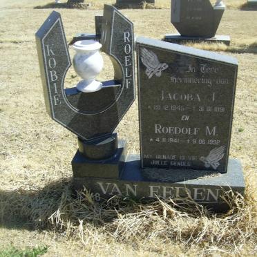 EEDEN Roedolf M., van 1941-1992 &amp; Jacoba J. 1945-1991