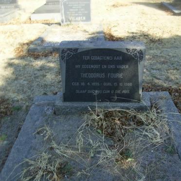FOURIE Theodorus 1895-1960