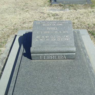 FERREIRA Isabel 1908-1979