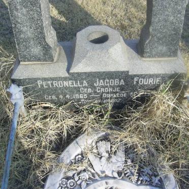FOURIE Petronella Jacoba nee CRONJE 1865-1951