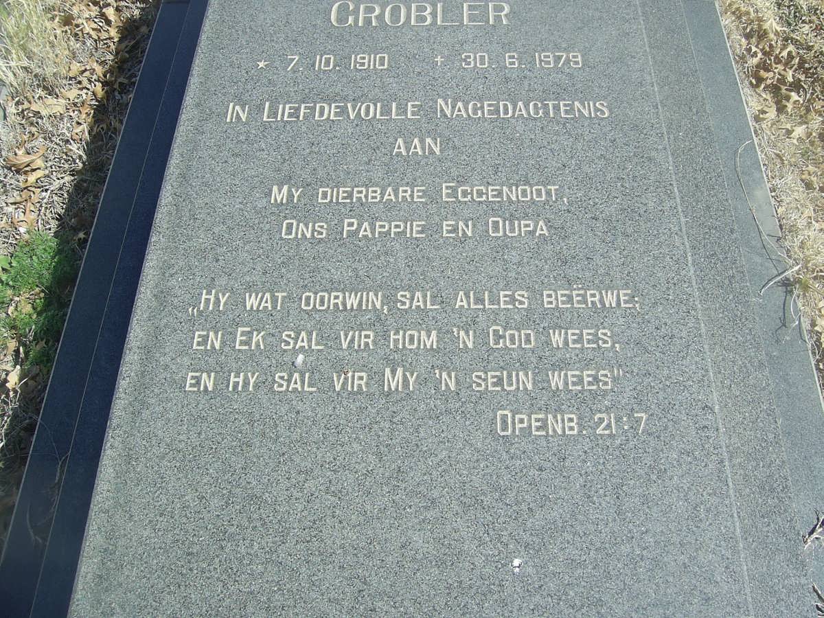 GROBLER ? 1910-1979