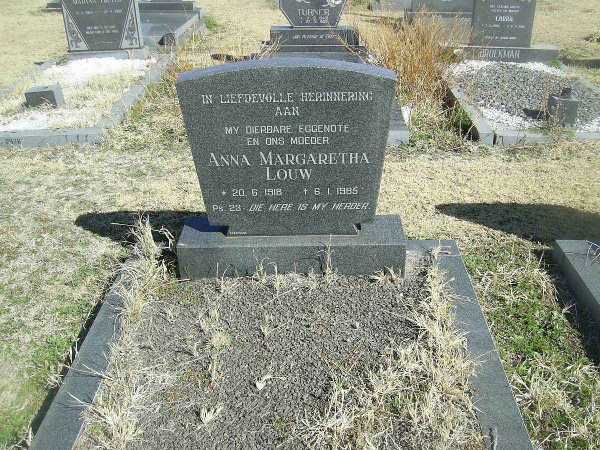 LOUW Anna Margaretha 1918-1985