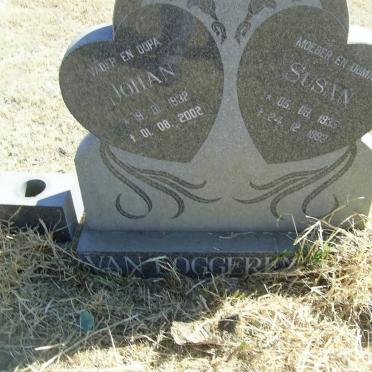 LOGGERENBERG Johan, van 1932-2002 &amp; Susan 1935-1993