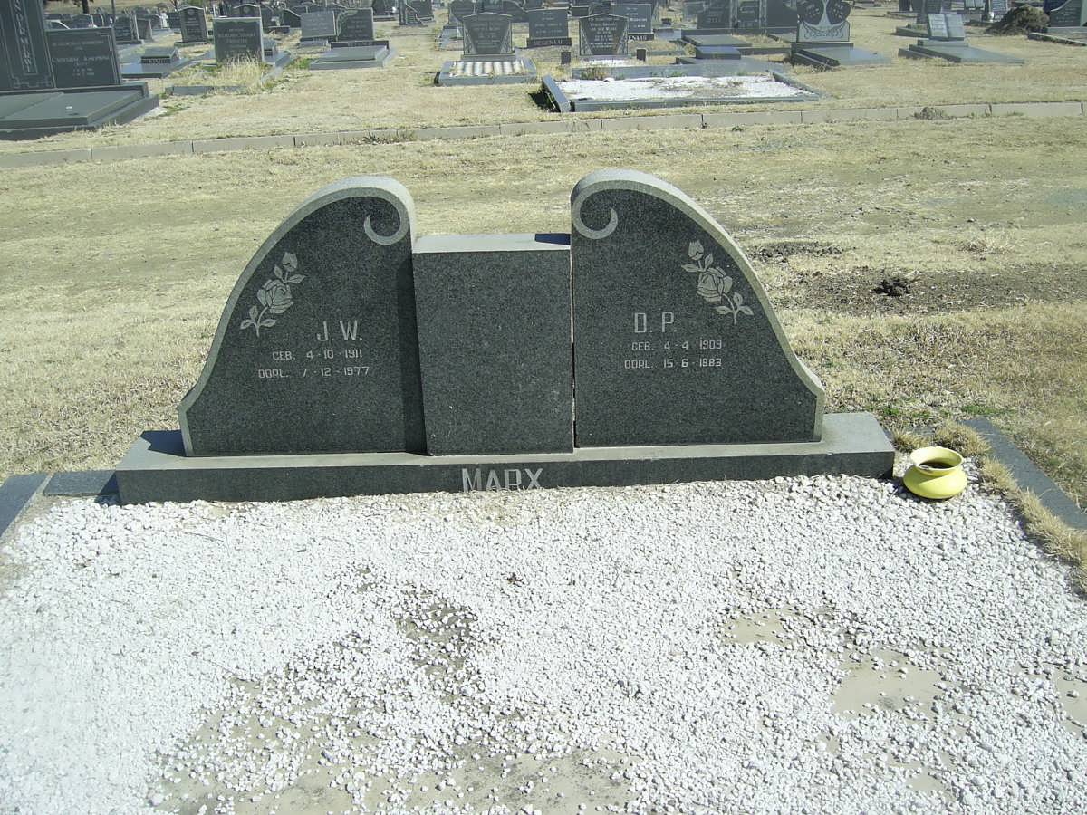 MARX J.W. 1911-1977 &amp; D.P. 1909-1983