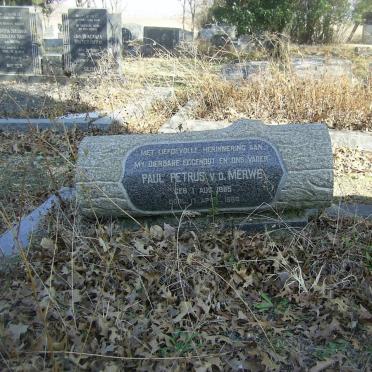 MERWE Paul Petrus, v.d. 1885-1960