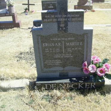 NECKER Johan A.R., de 1954-2003 &amp; Martie E. 1956-