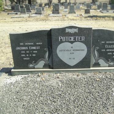 POTGIETER Jacobus Ernest 1908-1961 &amp; Ellesi Maria ODENDAAL 1906-1961