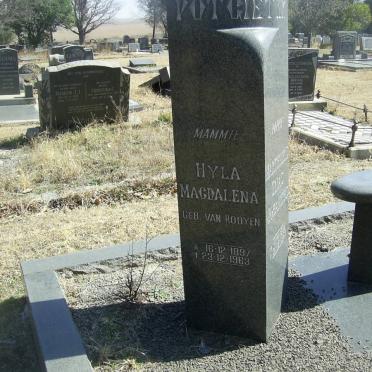 POTGIETER Hyla Magdalena nee VAN ROOYEN 1897-1963