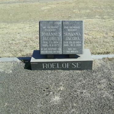 ROELOFSE Johannes Jacobus 1904-1977 &amp; Susanna Jacoba 1904-1989