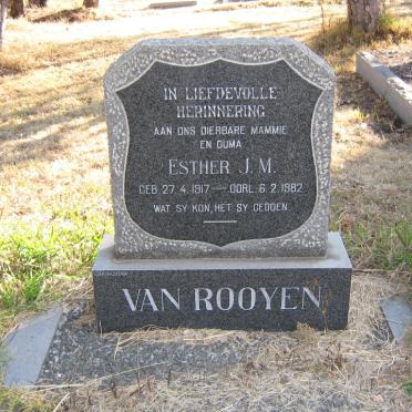 ROOYEN Esther J.M., van 1917-1982