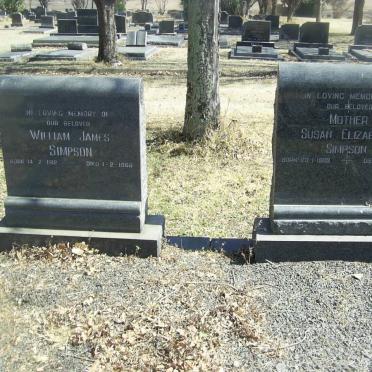 SIMPSON William James 1912-1966 &amp; Susan Elizabeth 1889-1980
