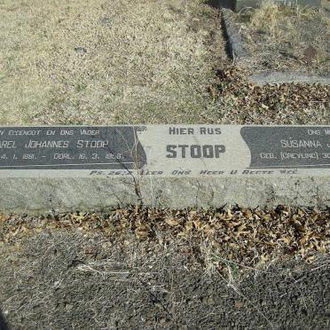 STOOP Carel Johannes 1891-1958 &amp; Susanna J.S.J. GREYLING 1896-