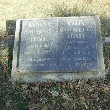 VISAGIE Marthinus Stephanus 1873-1957 &amp; Maggel Margaretha ERASMUS 1878-1955