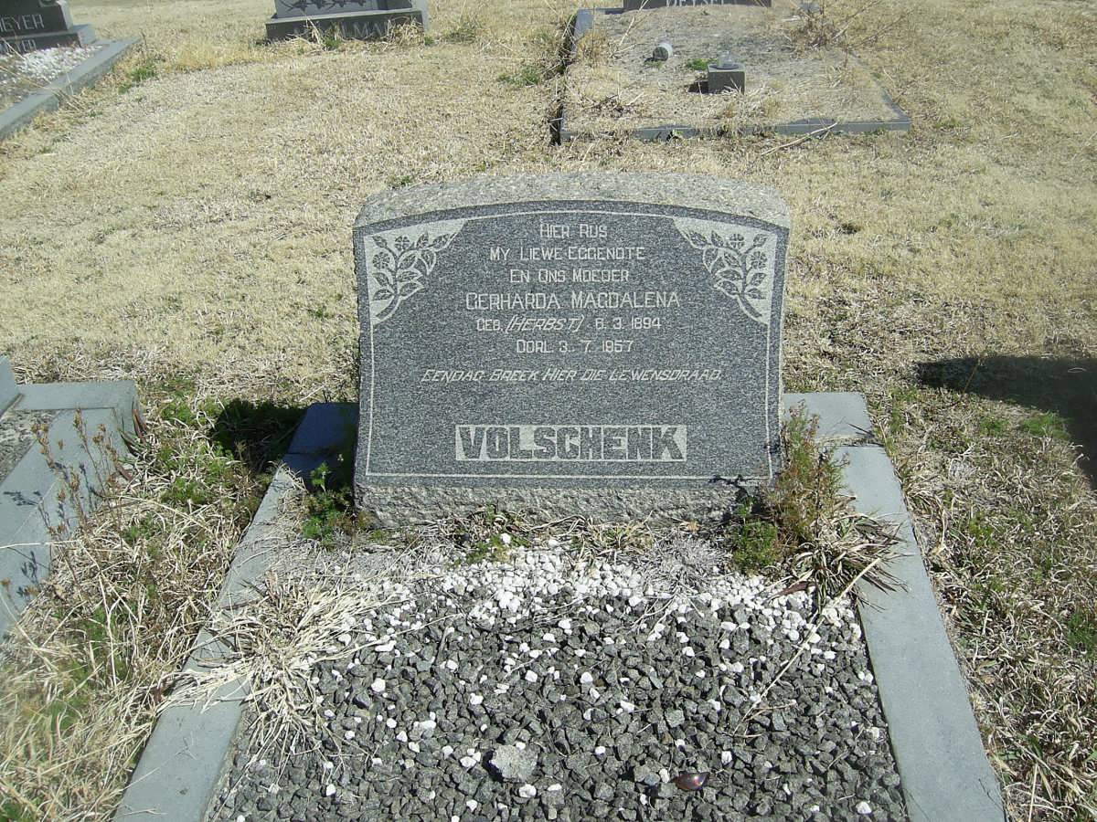 VOLSCHENK Gerharda Magdalena nee HERBST 1894-1957