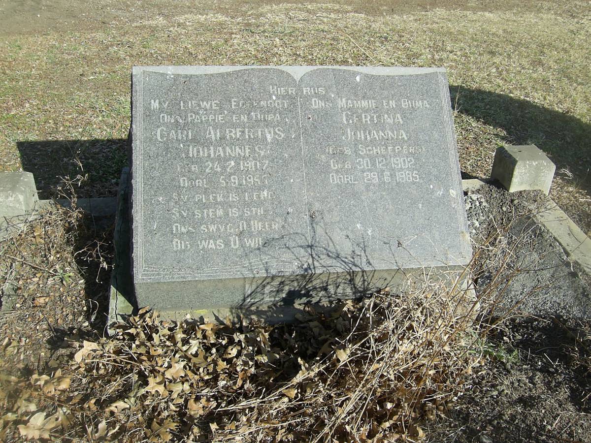LEONARD Carl Albertus Johannes 1907-1955 &amp; Gertina Johanna SCHEEPERS 1902-1985