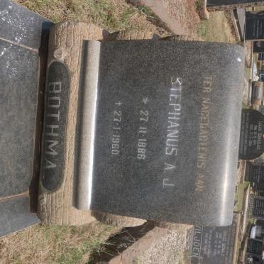 BOTHMA Stephanus A.J. 1886-1960
