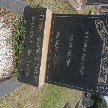 BURGER Petrus Johannes 1908-1968