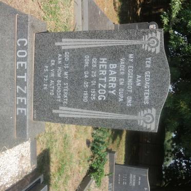 COETZEE Barry Hertzog 1925-1990