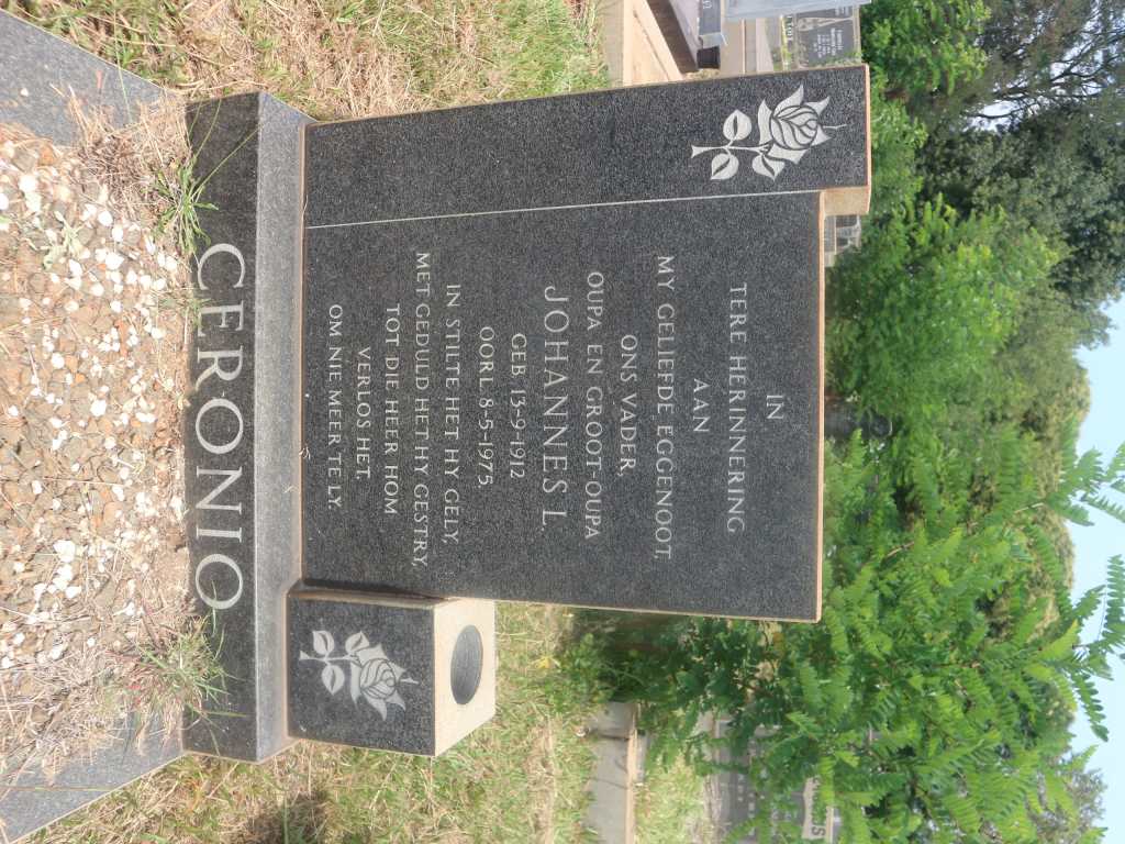 CERONIO Johannes L. 1912-1975
