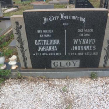 GLOY Wynand Johannes 1888-1975 &amp; Catherina Johanna 1895-1973